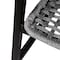 Armen Living Sequoia Outdoor Patio Rocking Chair in Dark Eucalyptus Wood and Gray Rope 840254332270 - alternate 3
